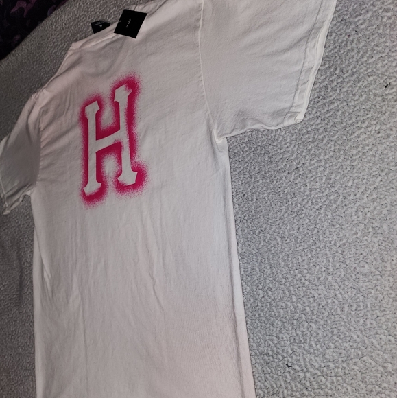 NWT Dolls Kill , Huff a, White And Hot Pink , Hand Dyed Teeshirt - Picture 15 of 15